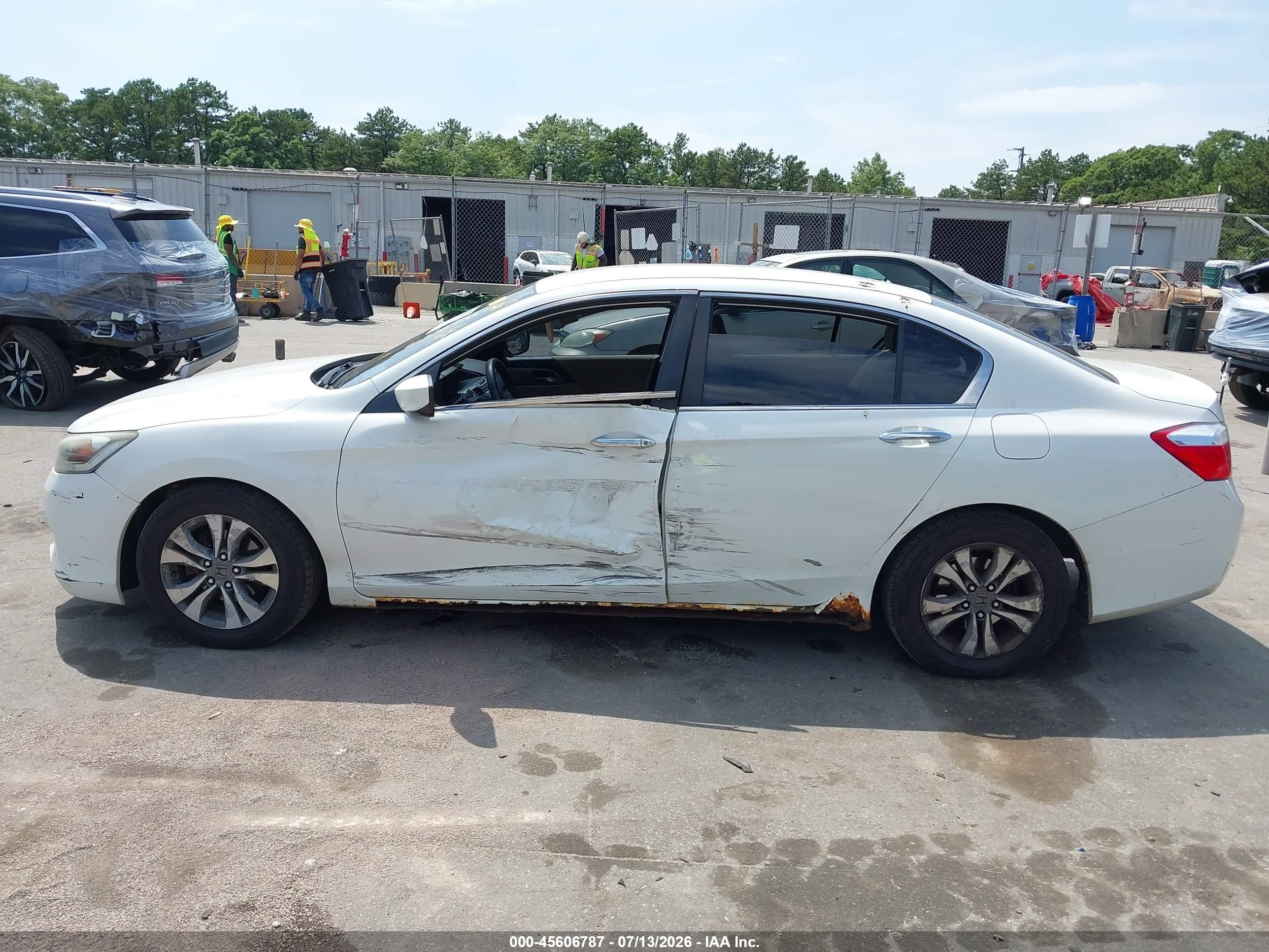 2014 Honda Accord Lx Белый vin: 1HGCR2F30EA063733