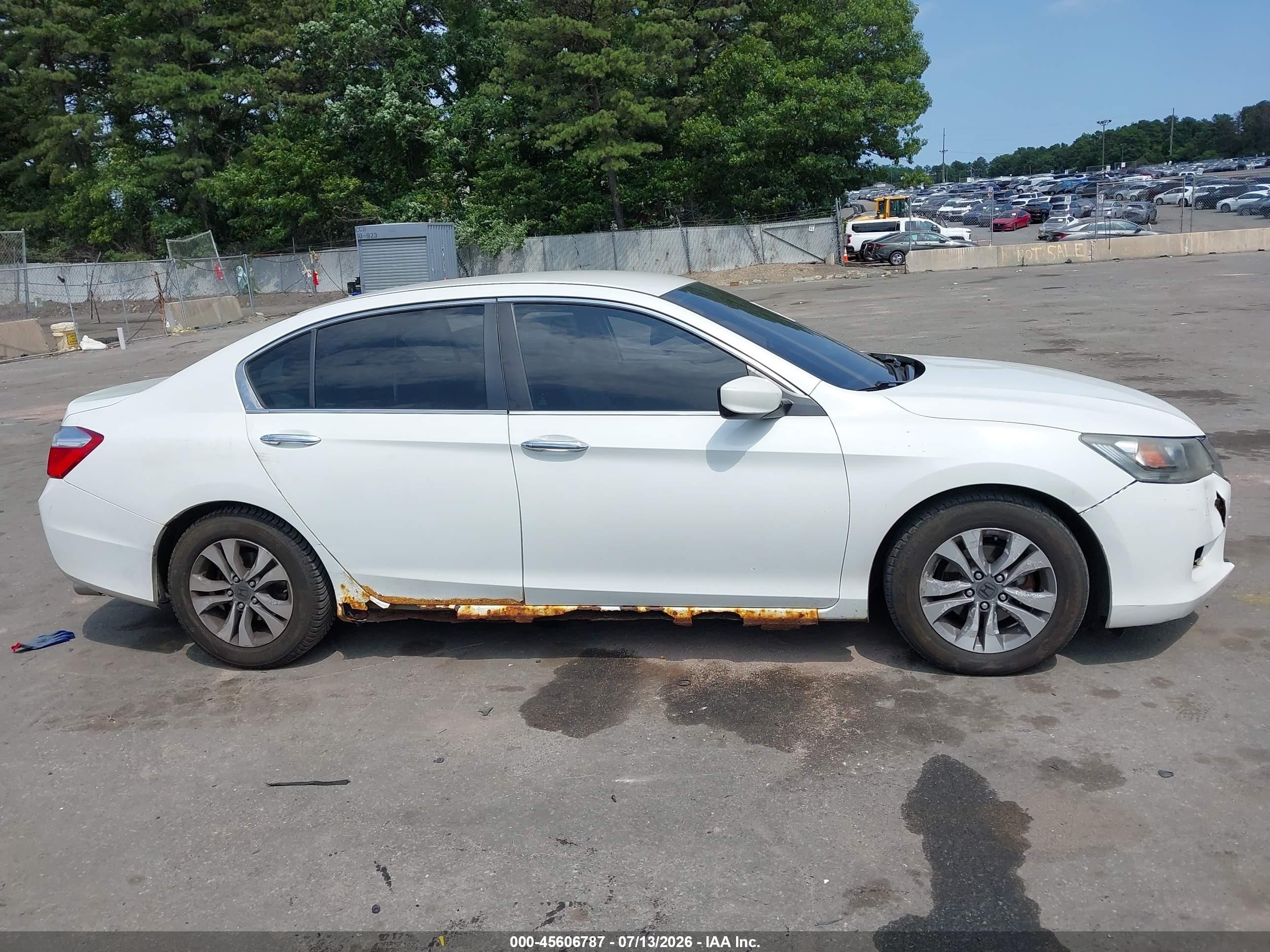2014 Honda Accord Lx Белый vin: 1HGCR2F30EA063733