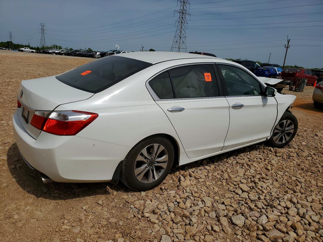 2014 Honda Accord Lx White vin: 1HGCR2F30EA128290