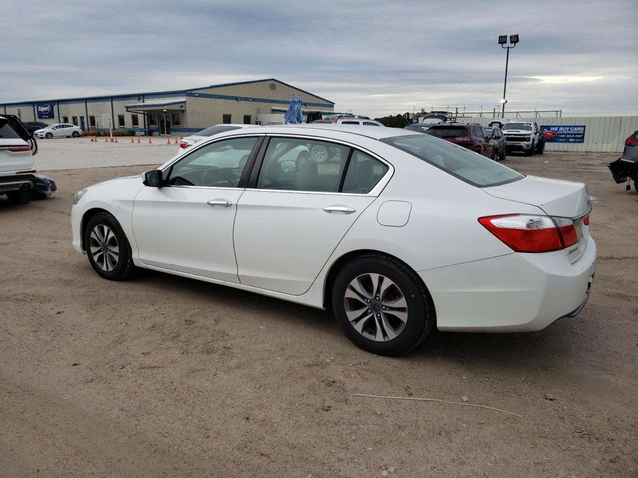 2014 Honda Accord Lx White vin: 1HGCR2F30EA131383
