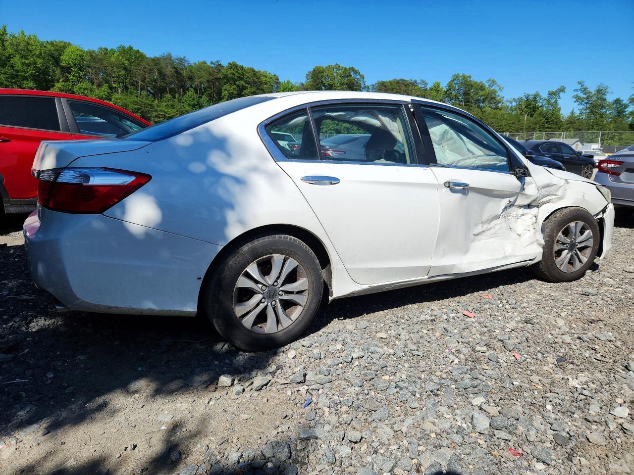 2014 Honda Accord Lx Белый vin: 1HGCR2F30EA154890