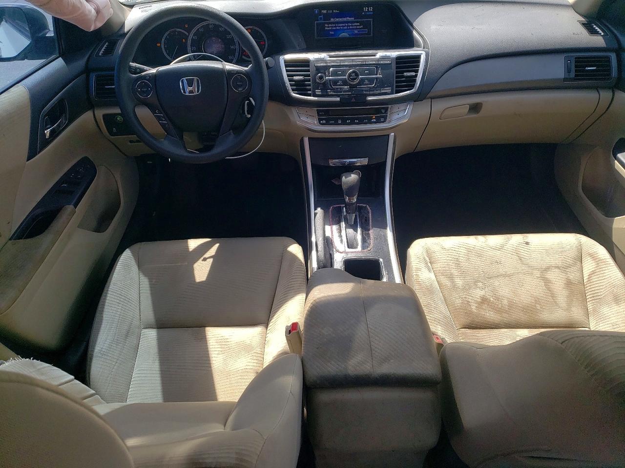 2014 Honda Accord Lx White vin: 1HGCR2F30EA205546
