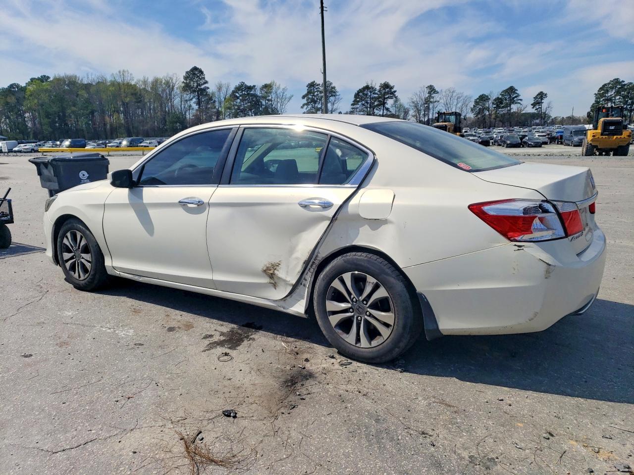 2014 Honda Accord Lx White vin: 1HGCR2F30EA205546