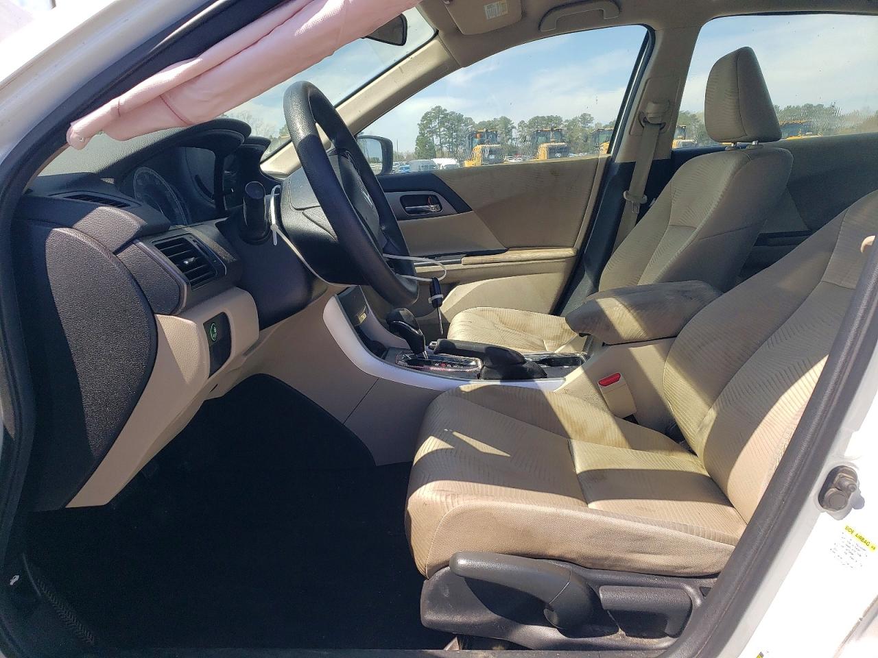 2014 Honda Accord Lx White vin: 1HGCR2F30EA205546