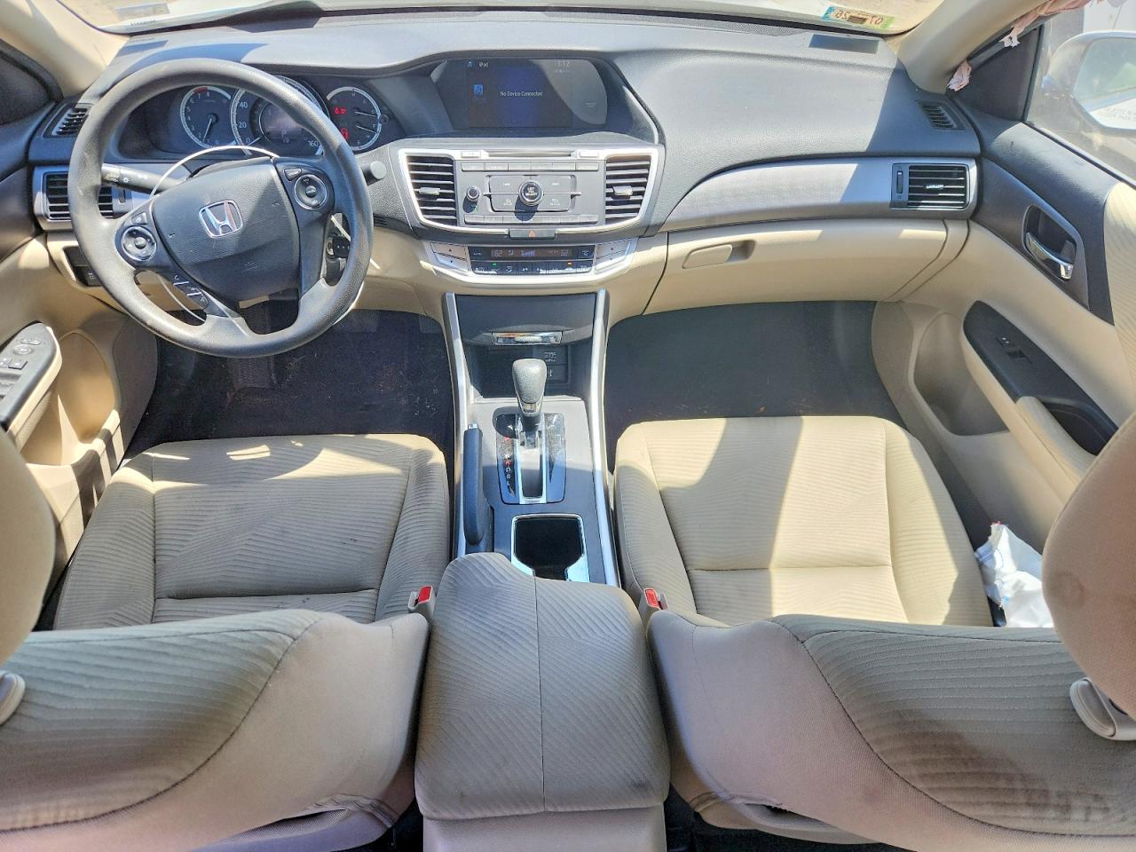 2014 Honda Accord Lx White vin: 1HGCR2F30EA257579