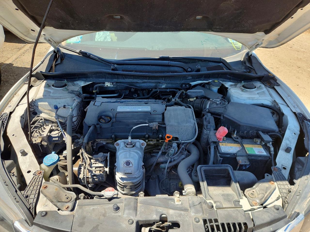 2014 Honda Accord Lx White vin: 1HGCR2F30EA257579