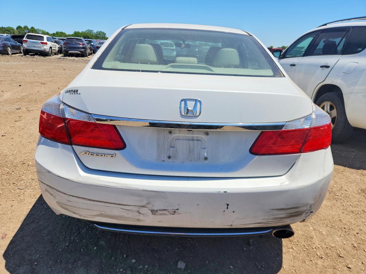 2014 Honda Accord Lx White vin: 1HGCR2F30EA257579