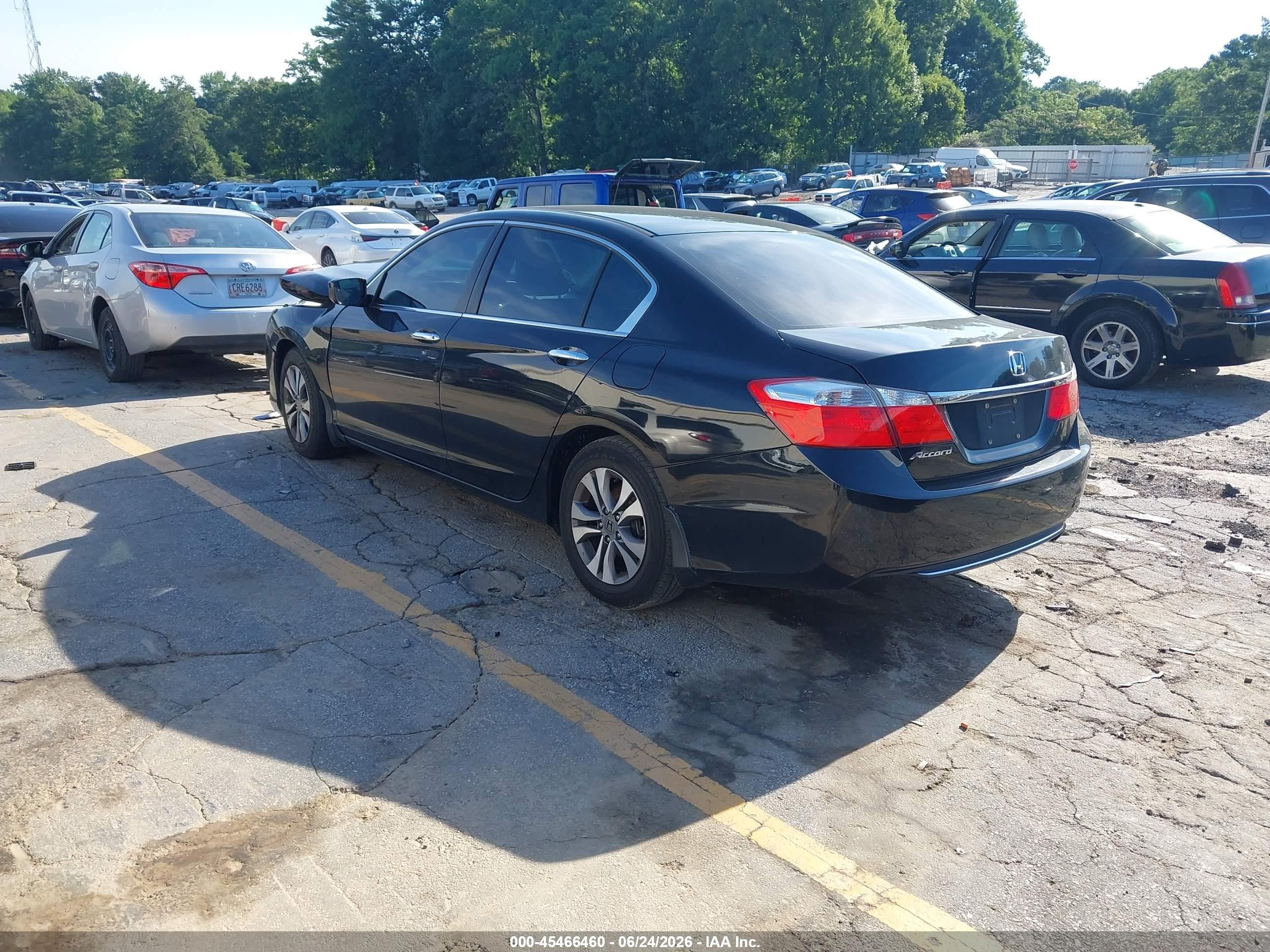 2015 Honda Accord Lx Black vin: 1HGCR2F30FA009513