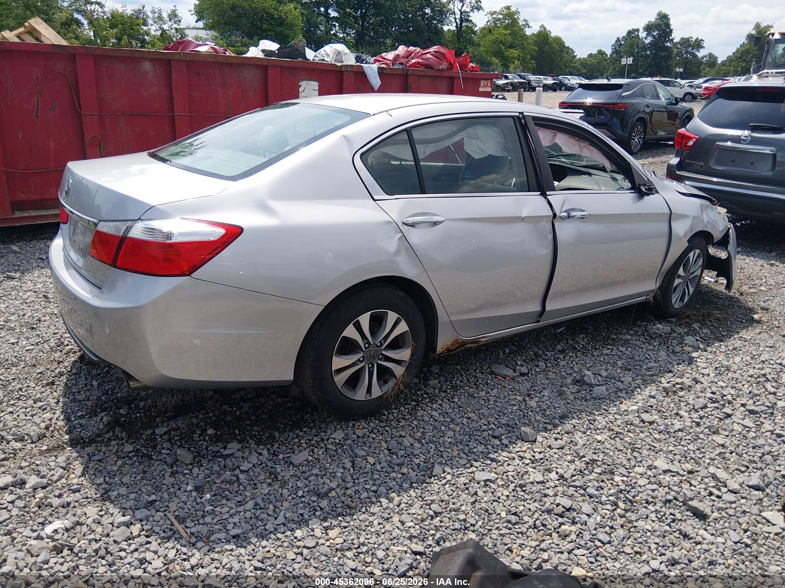 2015 Honda Accord Lx Silver vin: 1HGCR2F30FA010032