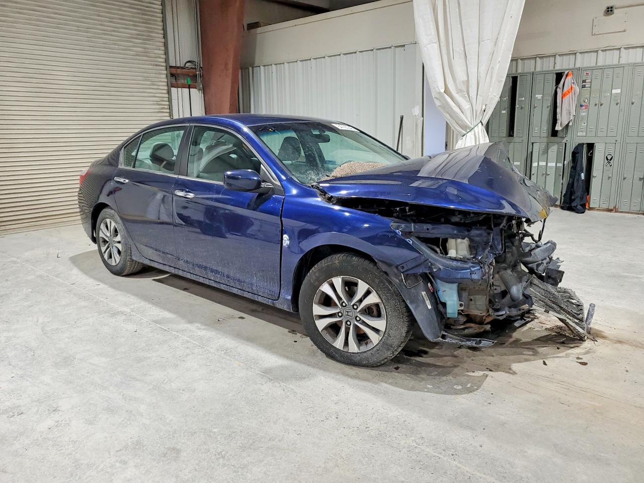 2015 Honda Accord Lx Blue vin: 1HGCR2F30FA017238