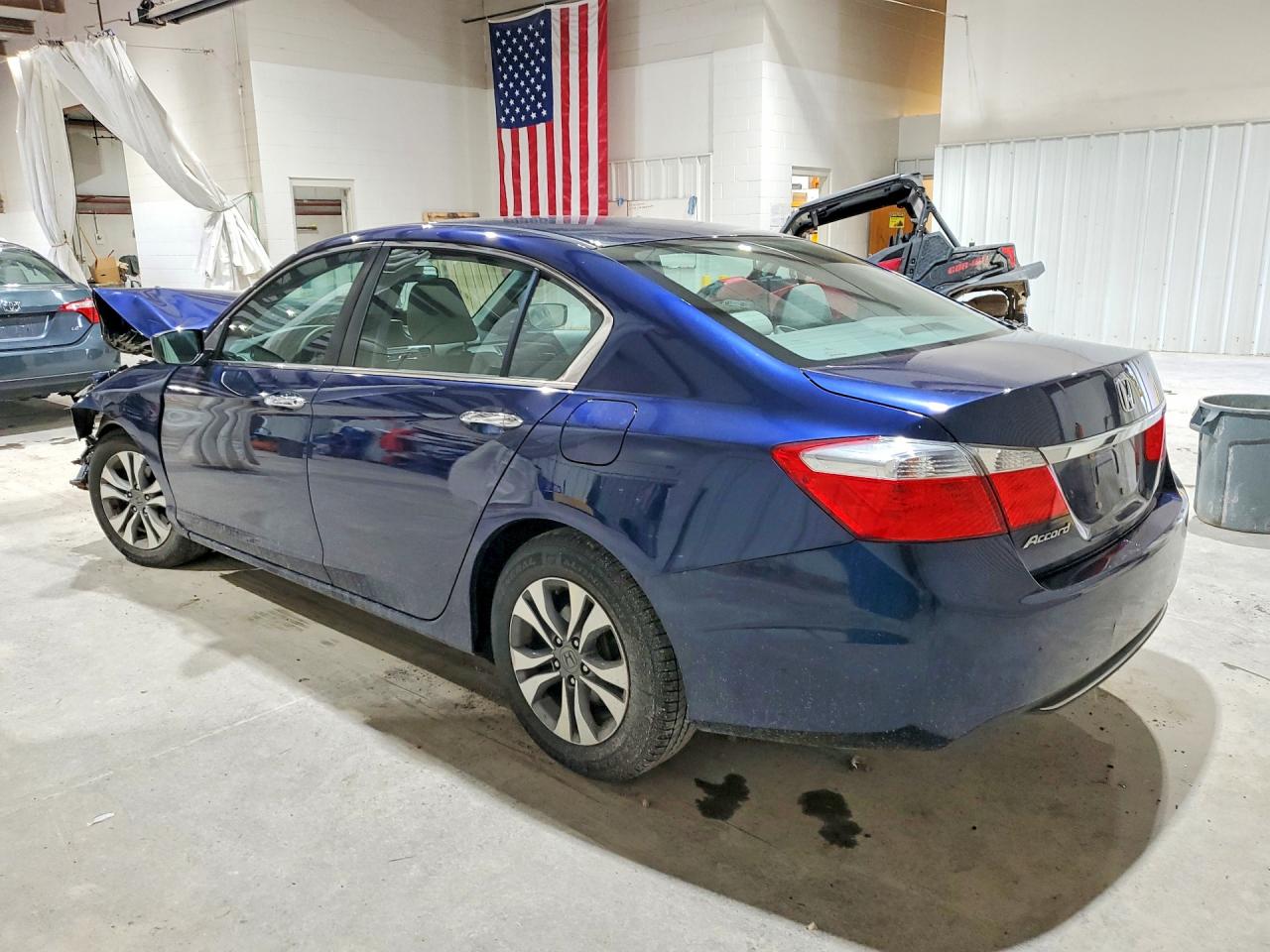 2015 Honda Accord Lx Blue vin: 1HGCR2F30FA017238