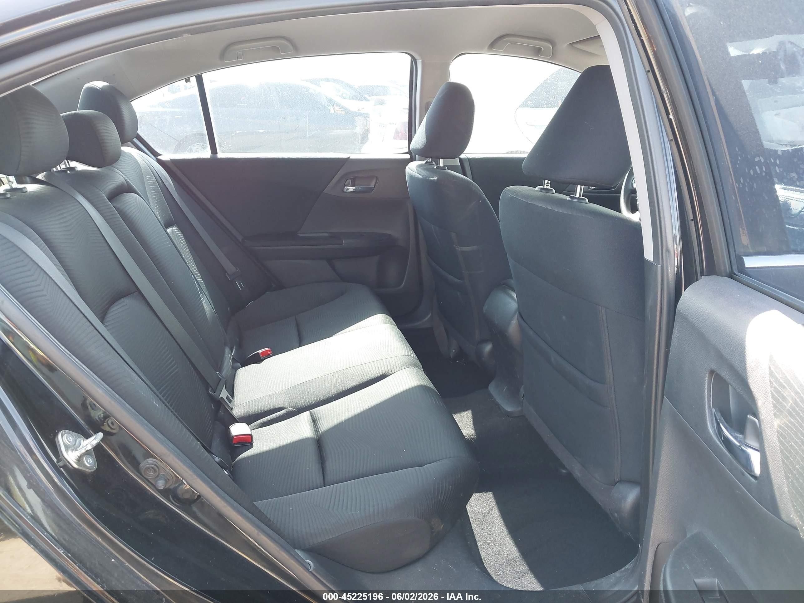 2015 Honda Accord Lx Black vin: 1HGCR2F30FA062387