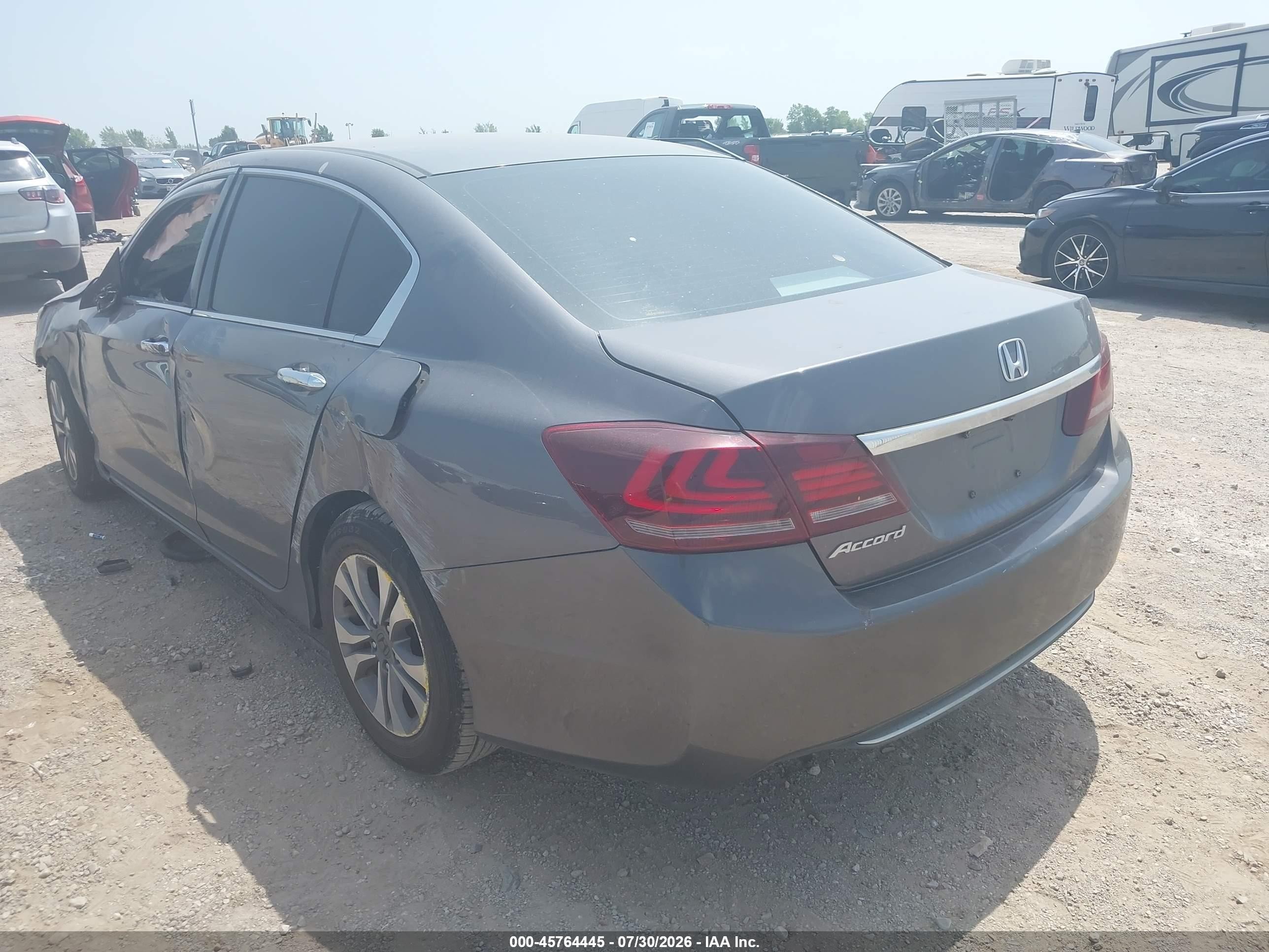 2015 Honda Accord Lx Gray vin: 1HGCR2F30FA063023