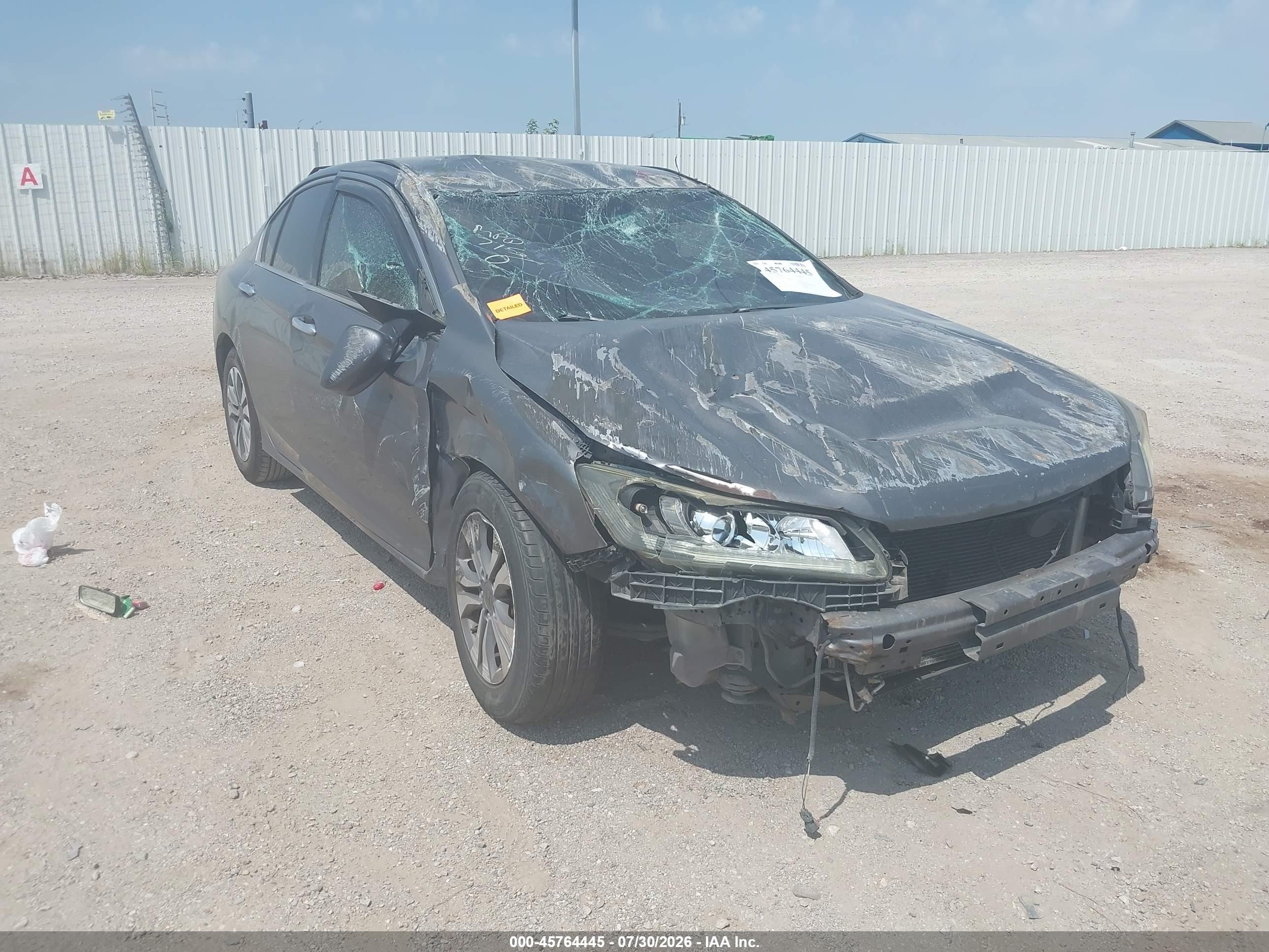 2015 Honda Accord Lx Gray vin: 1HGCR2F30FA063023