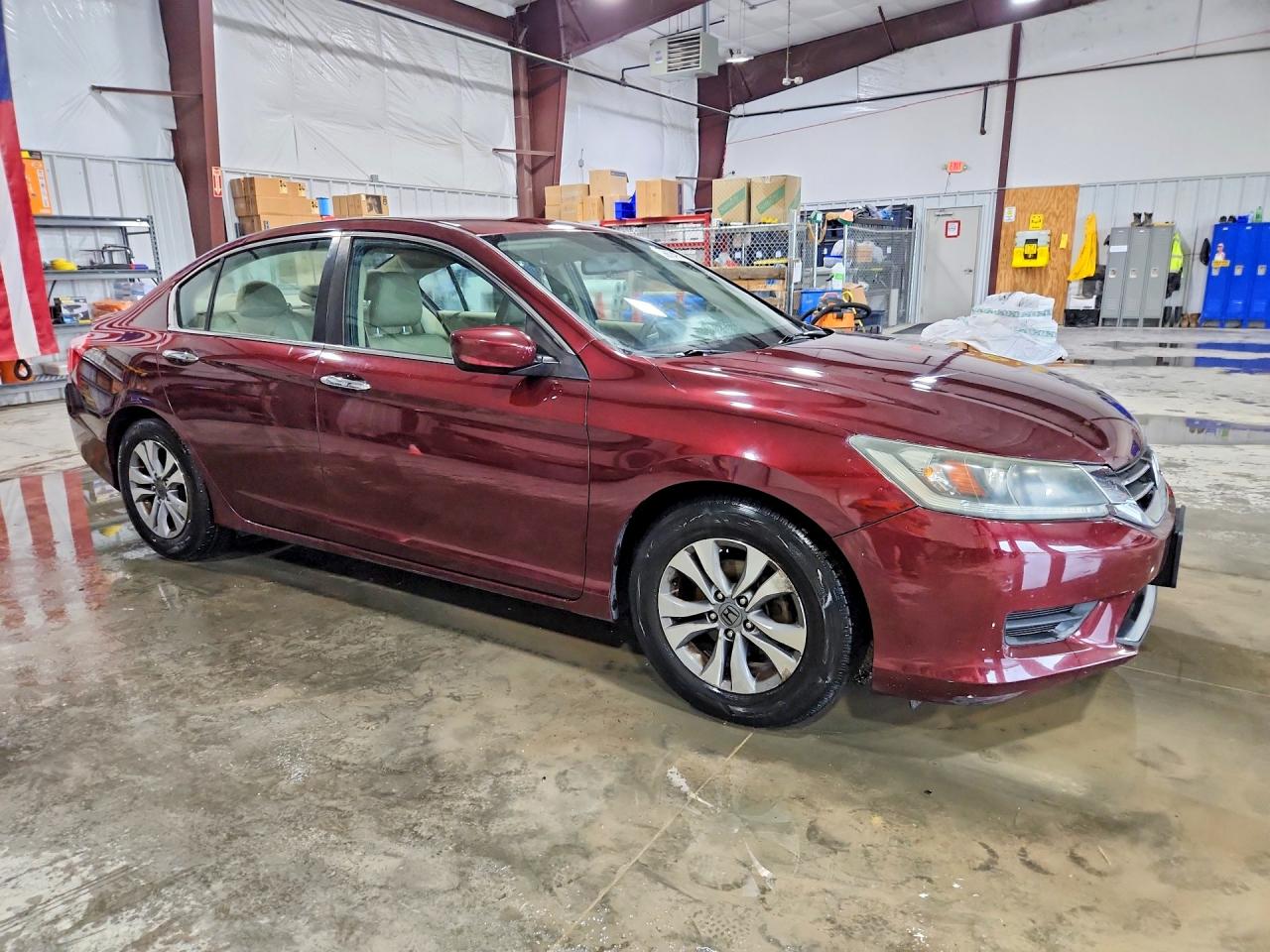 2015 Honda Accord Lx Burgundy vin: 1HGCR2F30FA064804