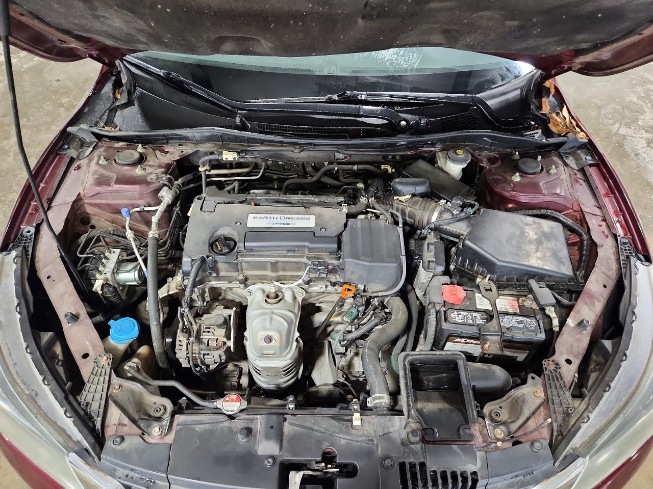 2015 Honda Accord Lx Burgundy vin: 1HGCR2F30FA064804