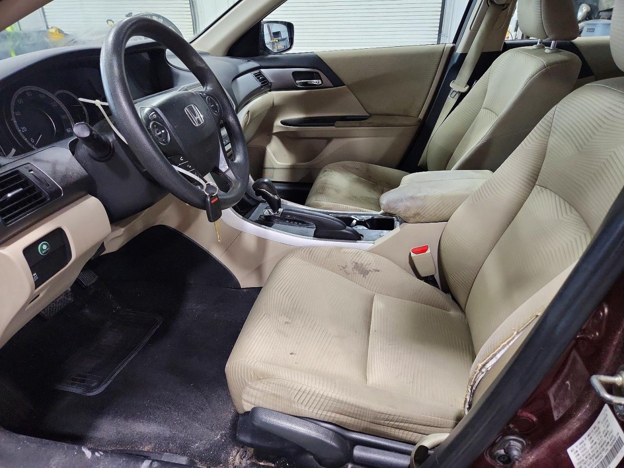 2015 Honda Accord Lx Burgundy vin: 1HGCR2F30FA064804