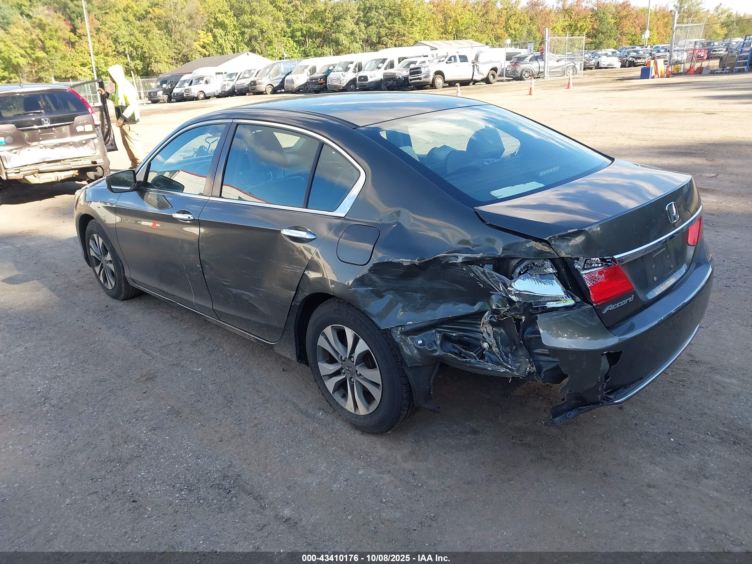2015 Honda Accord Lx Серый vin: 1HGCR2F30FA095826