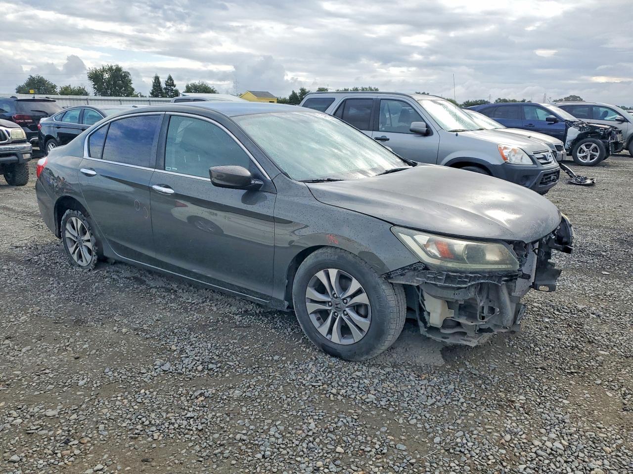 2015 Honda Accord Lx Gray vin: 1HGCR2F30FA095843
