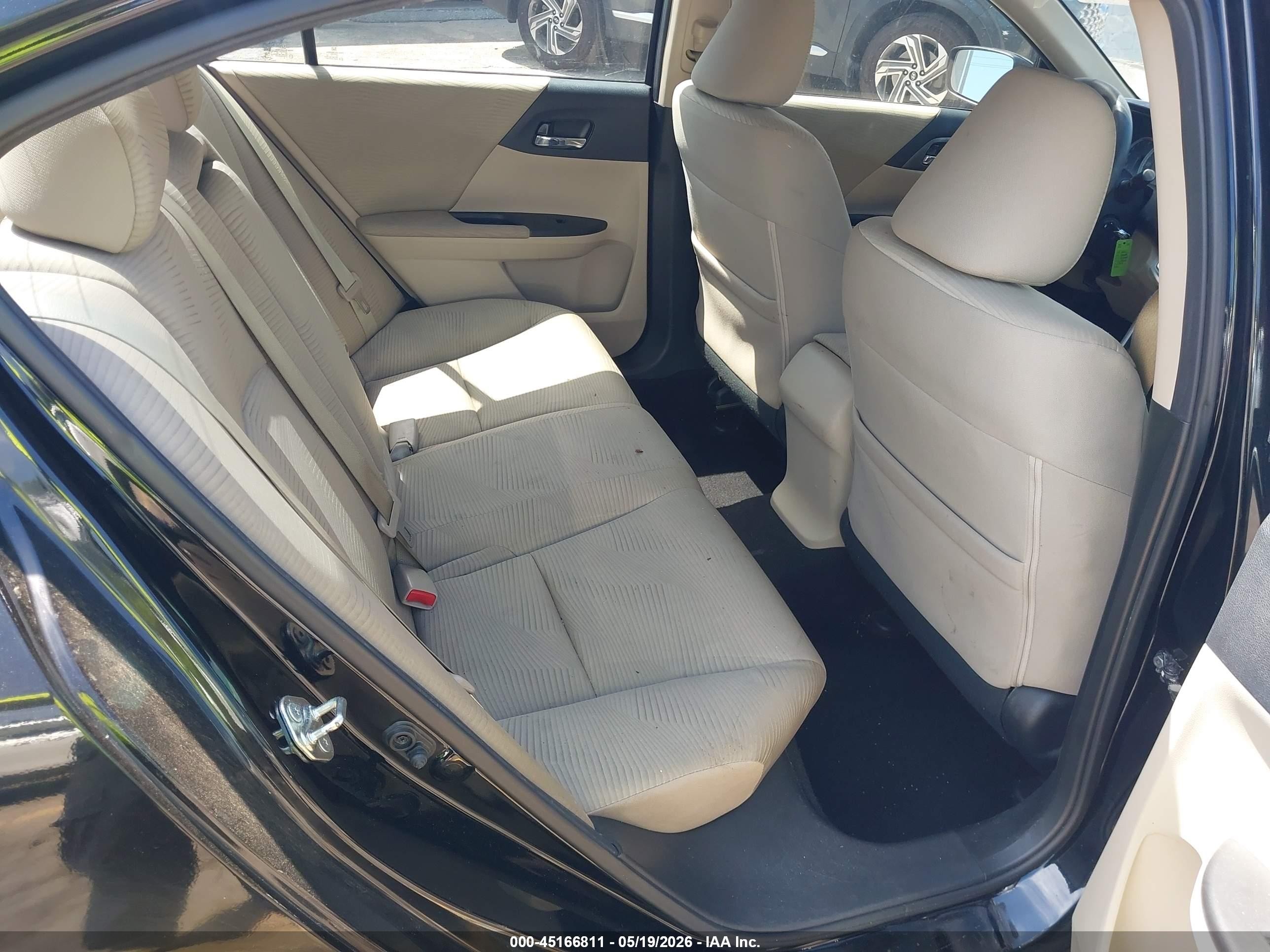 2015 Honda Accord Lx Black vin: 1HGCR2F30FA156303