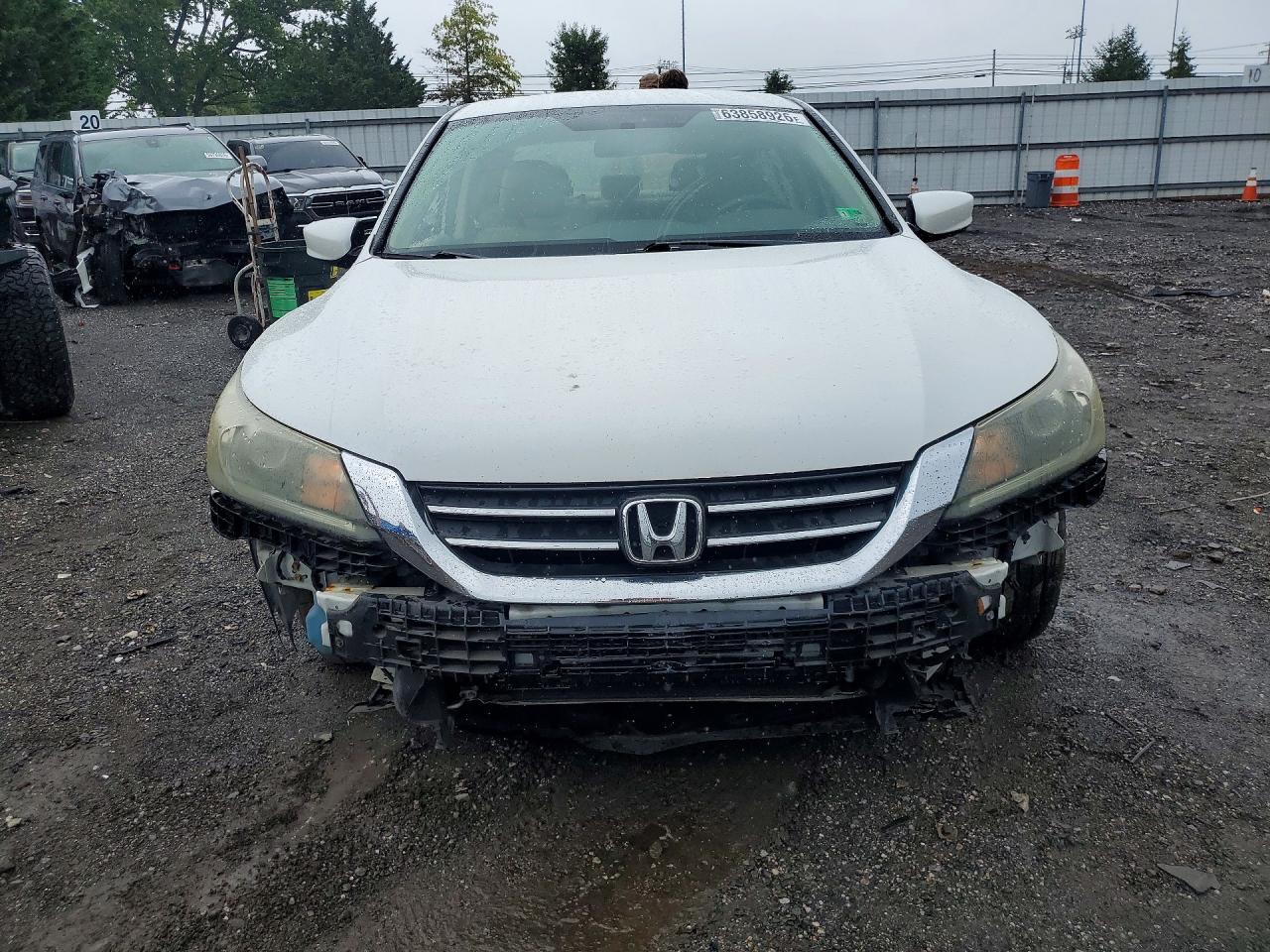 2015 Honda Accord Lx White vin: 1HGCR2F30FA166703