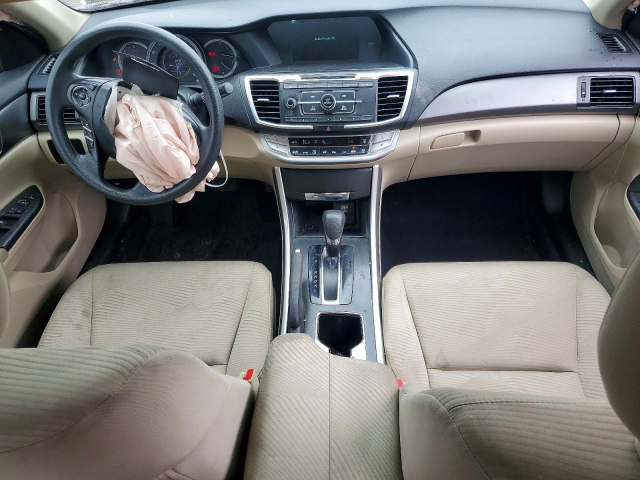 2015 Honda Accord Lx White vin: 1HGCR2F30FA166703
