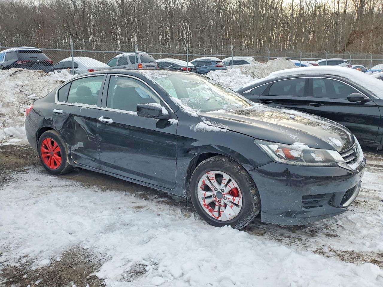 2015 Honda Accord Lx Black vin: 1HGCR2F30FA173392