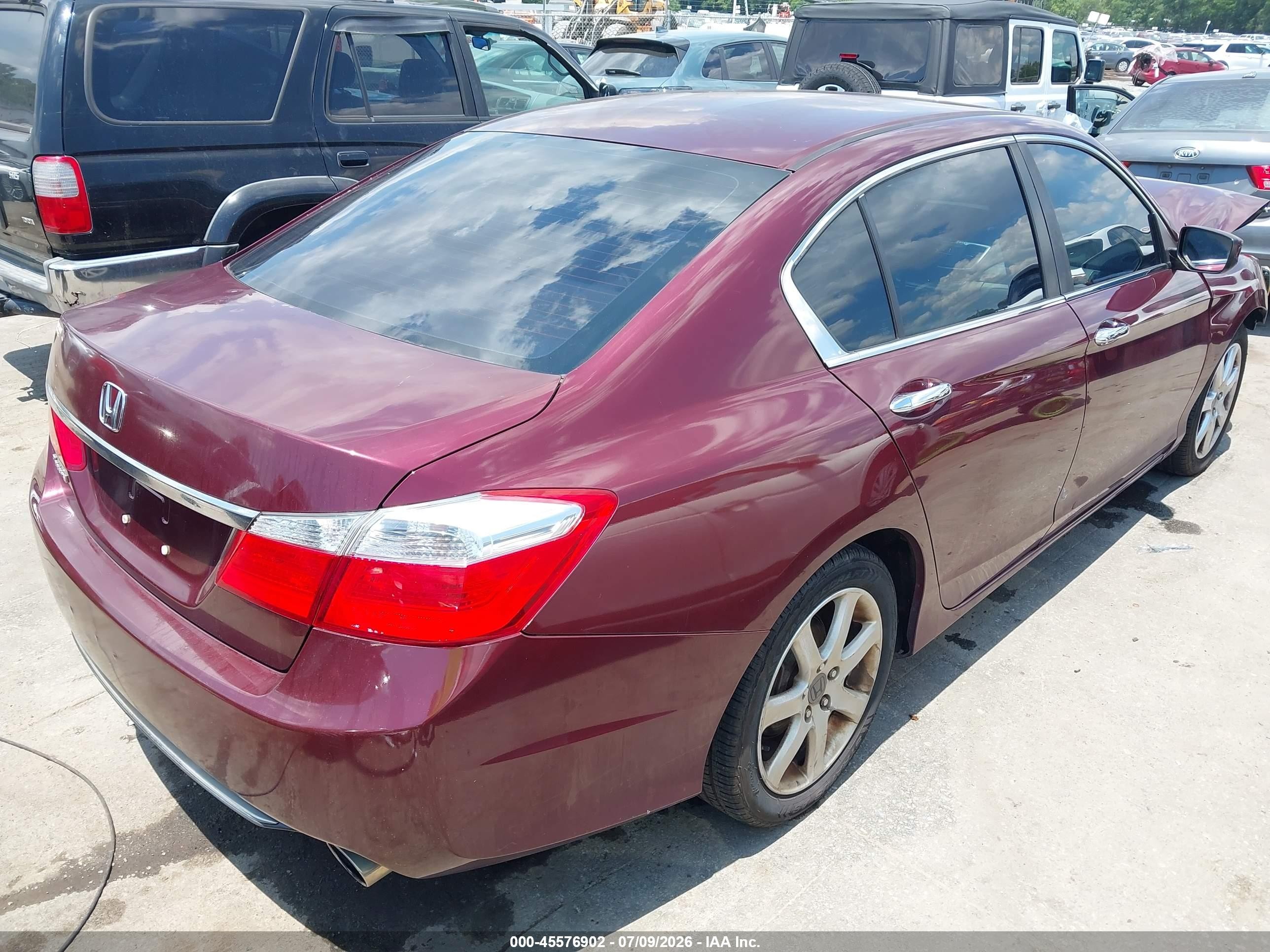 2015 Honda Accord Lx Бордовый vin: 1HGCR2F30FA191472