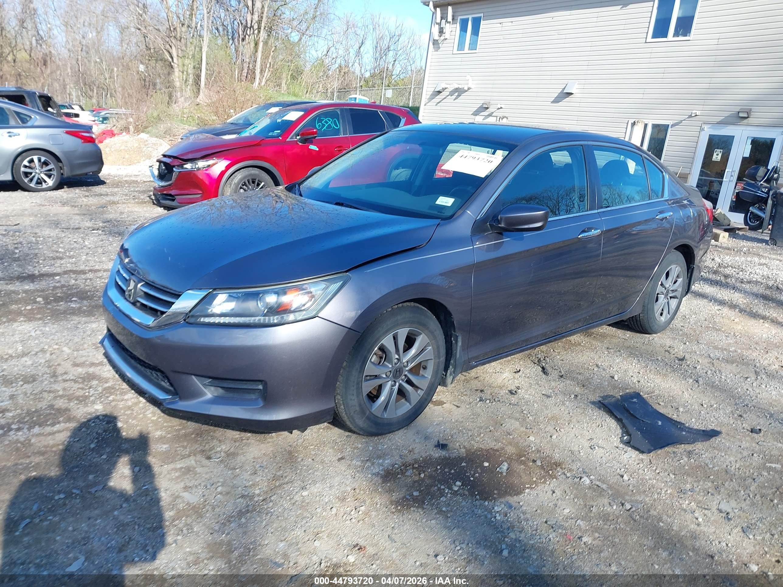 2015 Honda Accord Lx Gray vin: 1HGCR2F30FA197319
