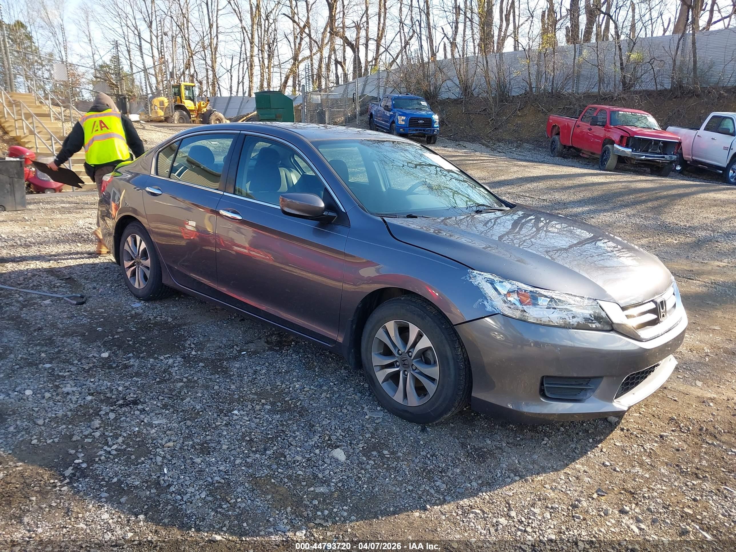2015 Honda Accord Lx Gray vin: 1HGCR2F30FA197319