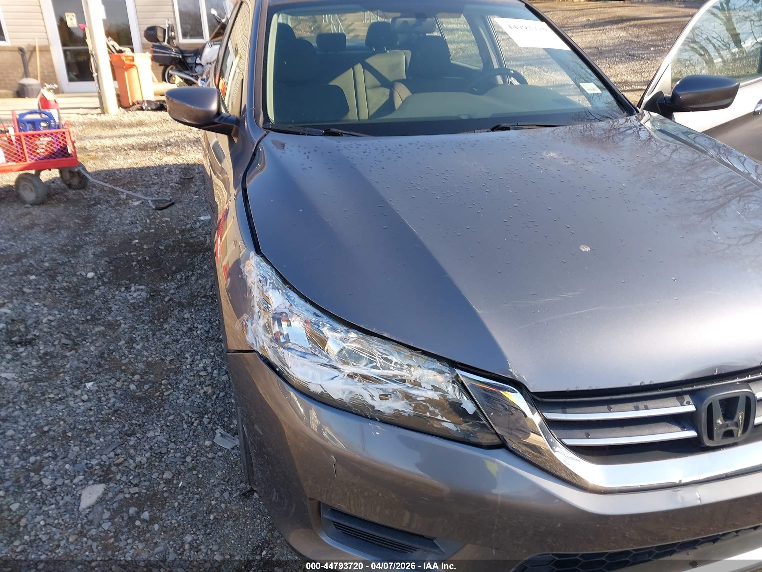 2015 Honda Accord Lx Gray vin: 1HGCR2F30FA197319