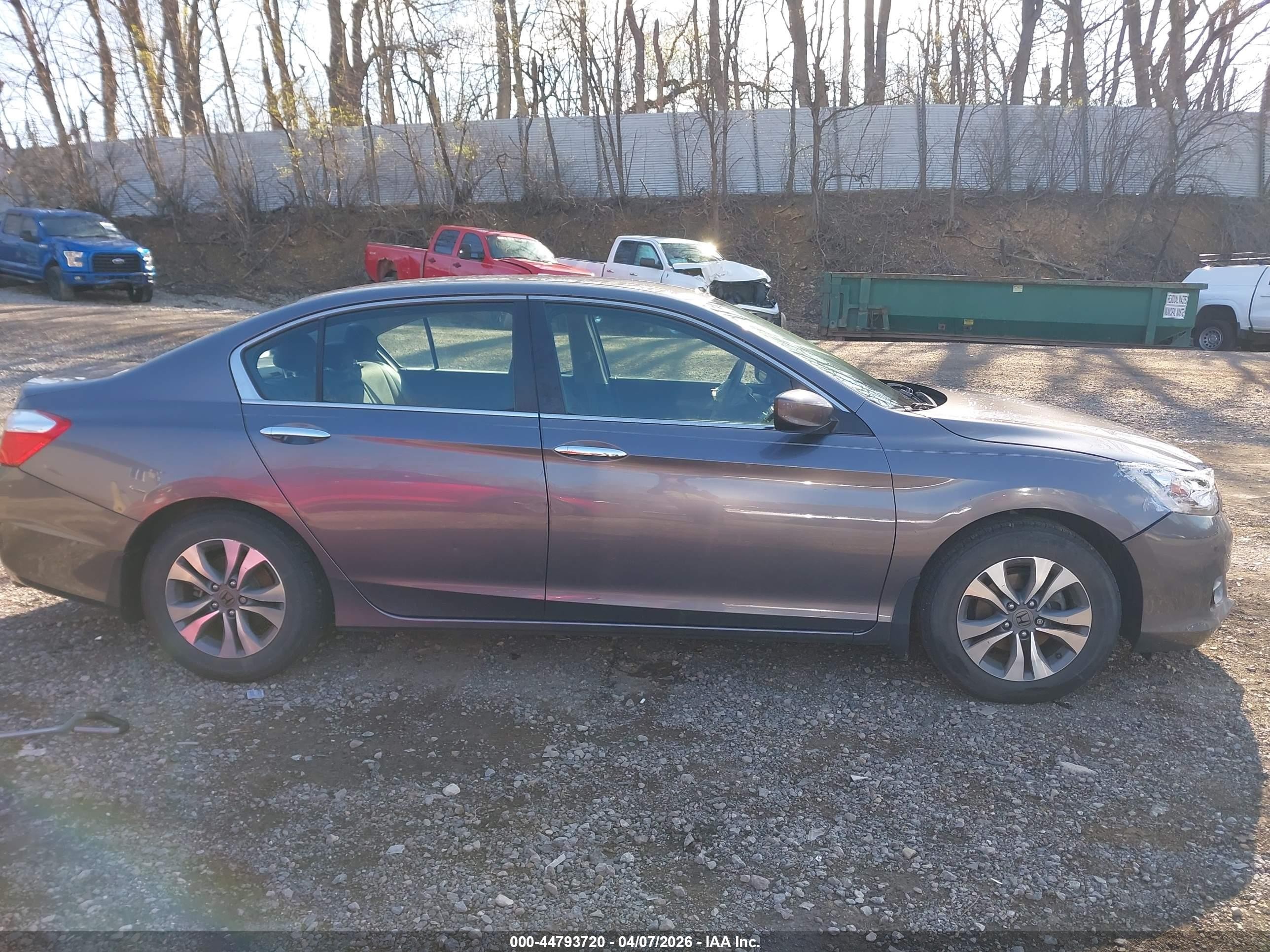 2015 Honda Accord Lx Gray vin: 1HGCR2F30FA197319