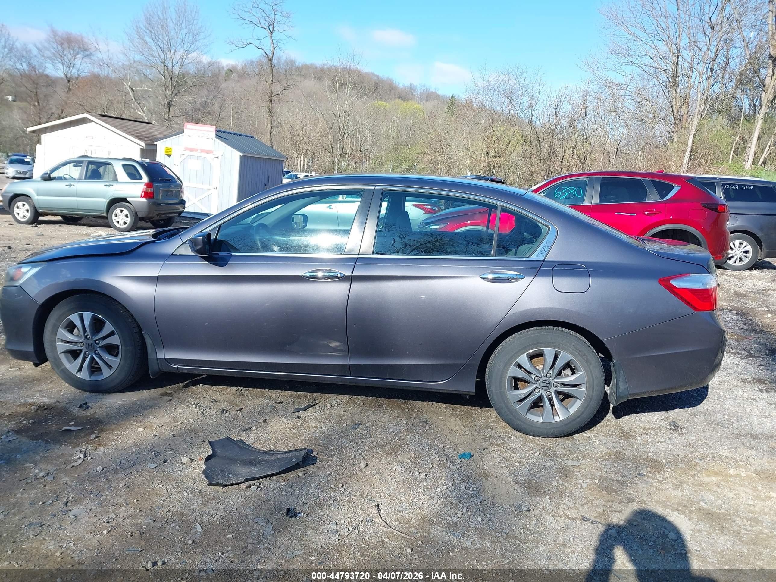 2015 Honda Accord Lx Gray vin: 1HGCR2F30FA197319