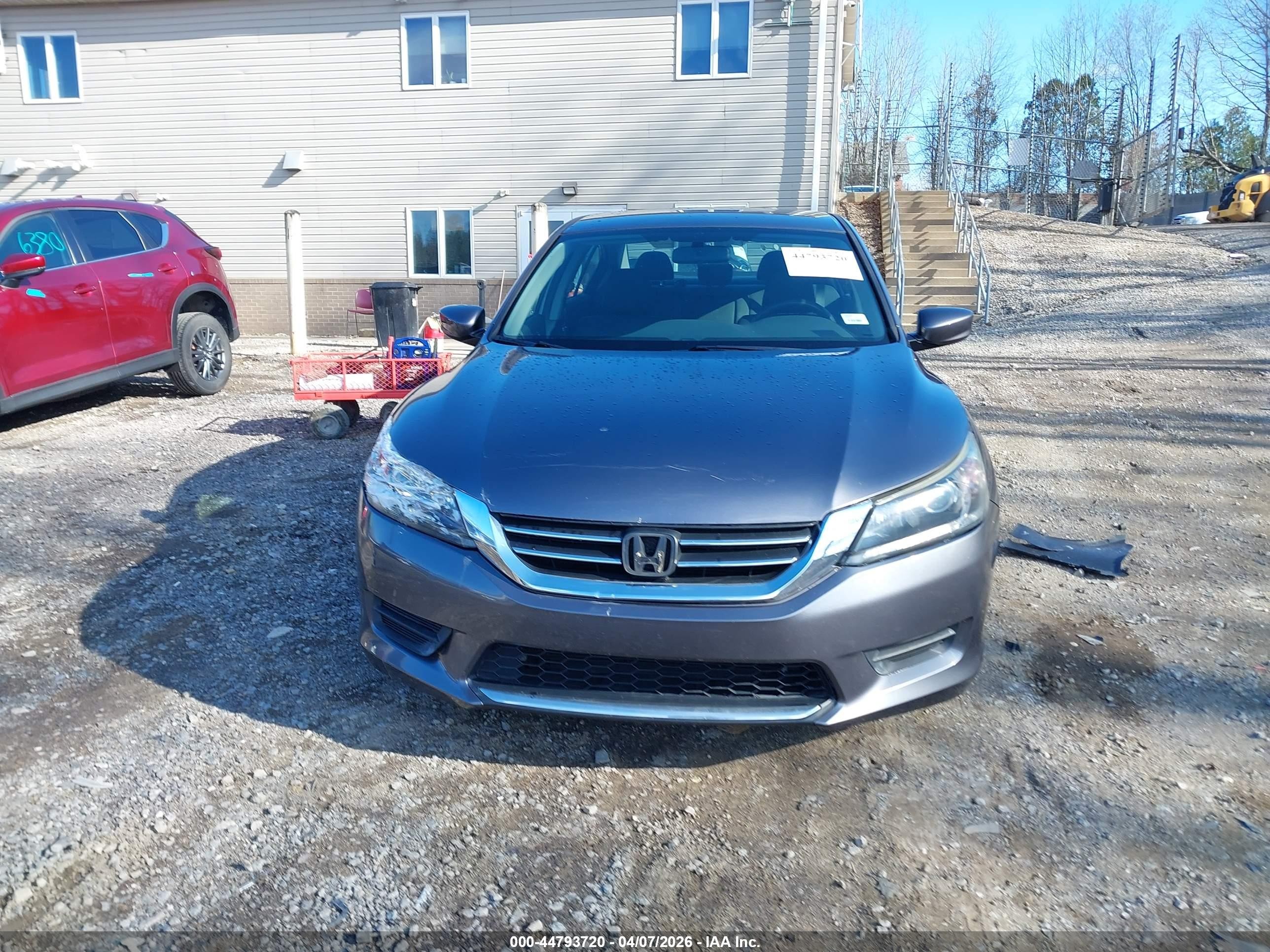 2015 Honda Accord Lx Gray vin: 1HGCR2F30FA197319