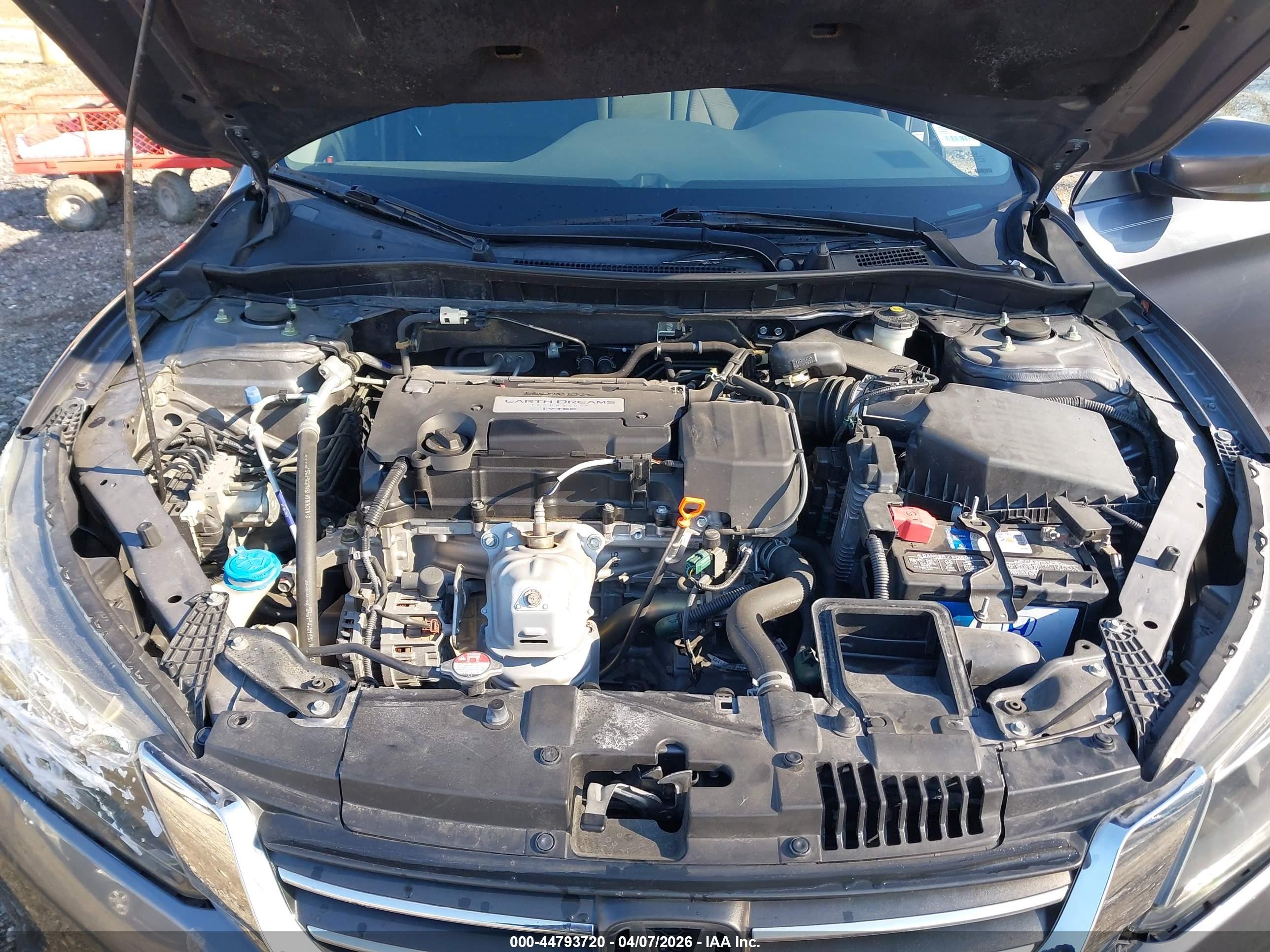 2015 Honda Accord Lx Gray vin: 1HGCR2F30FA197319