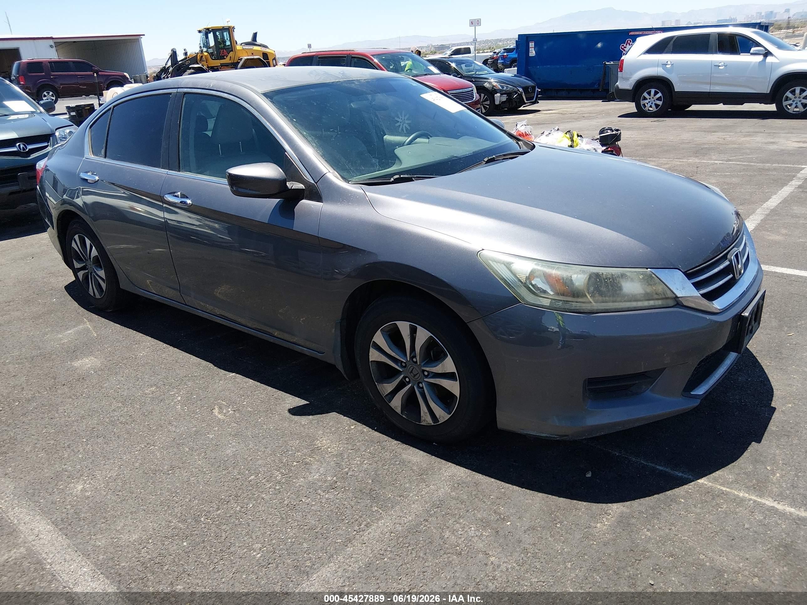 2015 Honda Accord Lx Gray vin: 1HGCR2F30FA204446