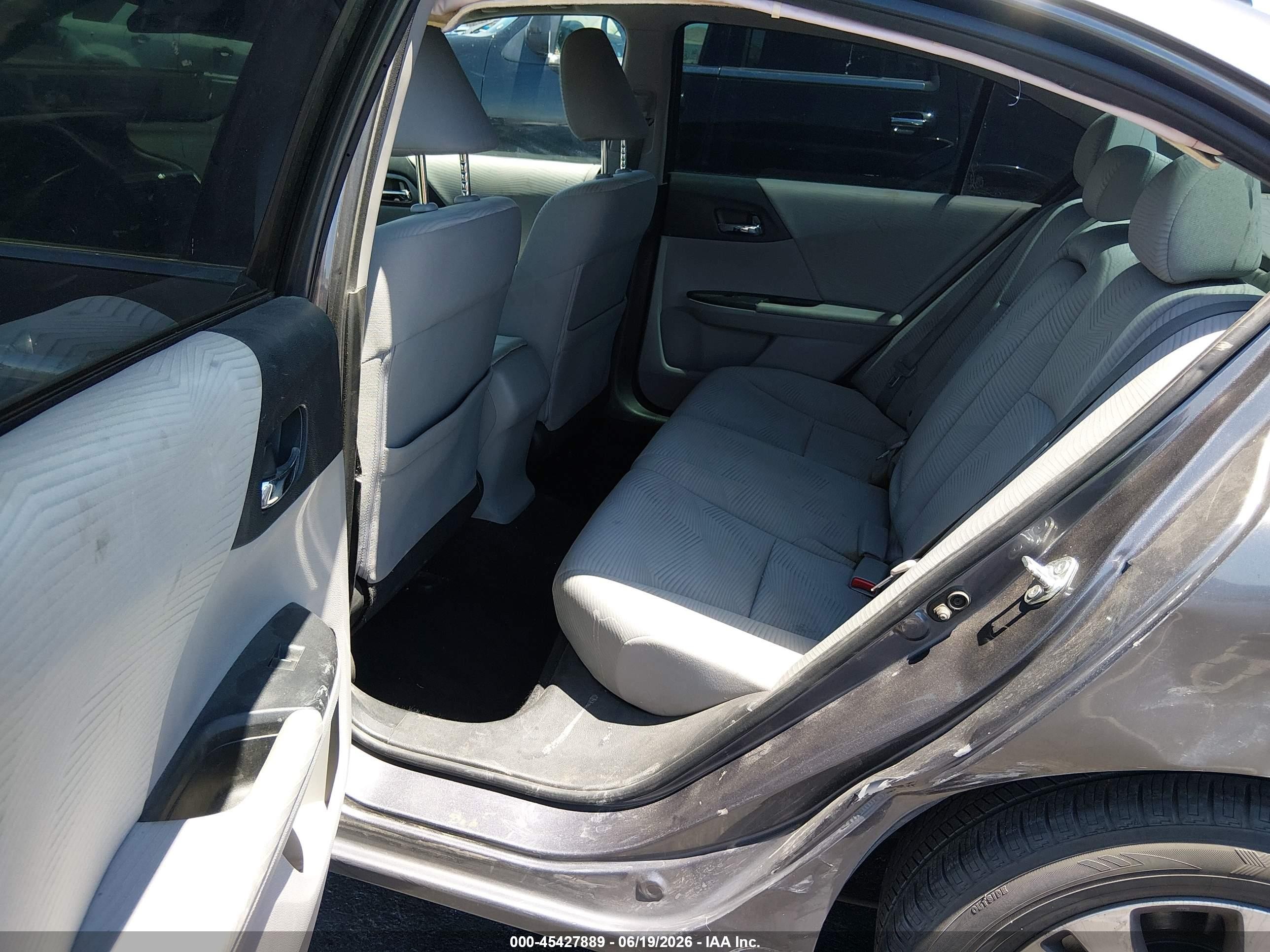 2015 Honda Accord Lx Gray vin: 1HGCR2F30FA204446