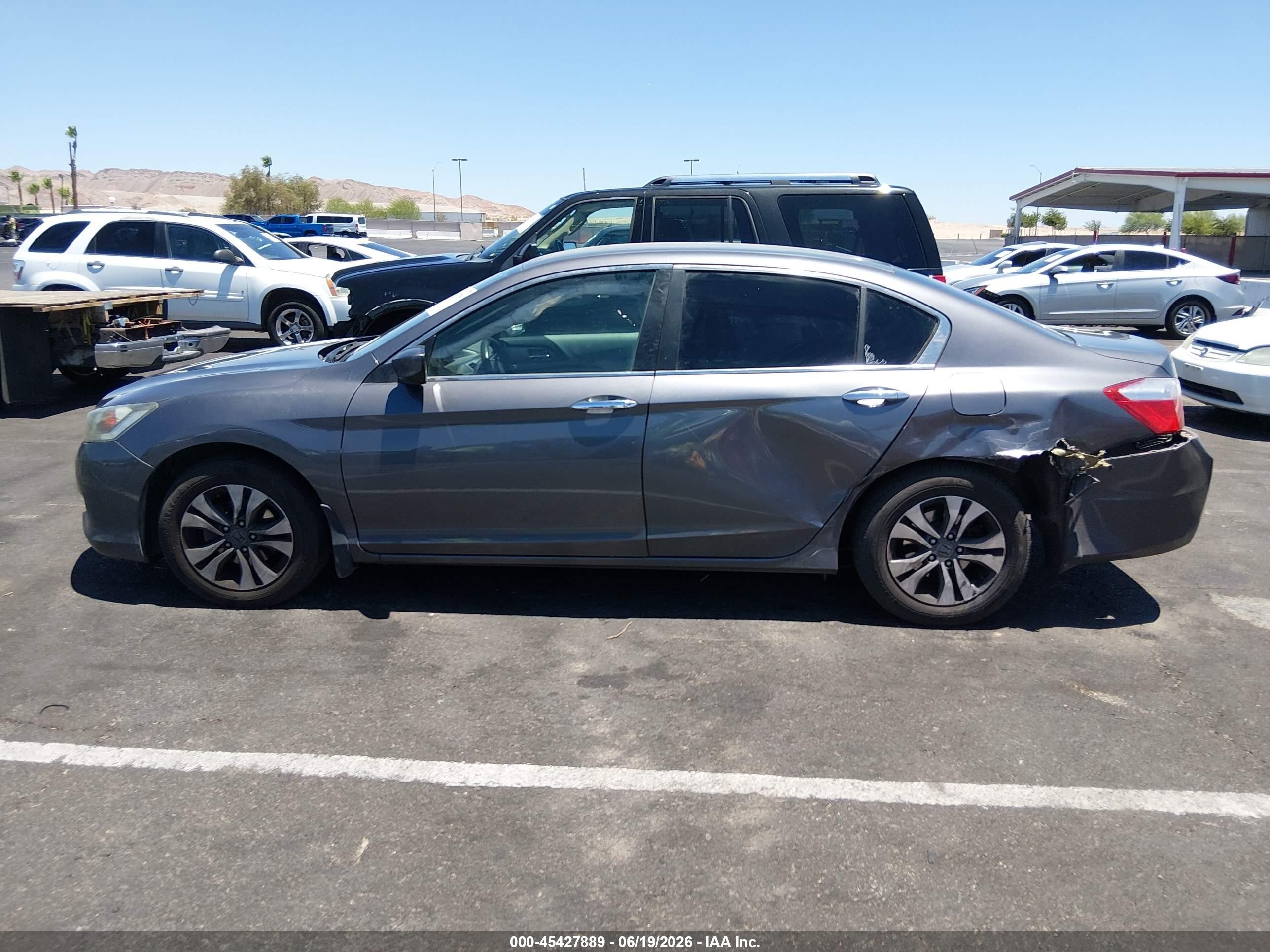 2015 Honda Accord Lx Gray vin: 1HGCR2F30FA204446