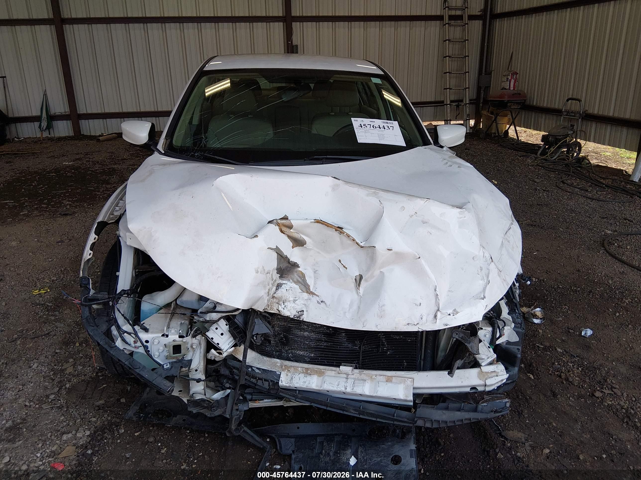 2015 Honda Accord Lx White vin: 1HGCR2F30FA204642