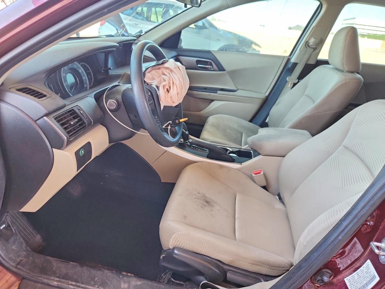 2015 Honda Accord Lx Burgundy vin: 1HGCR2F30FA227919