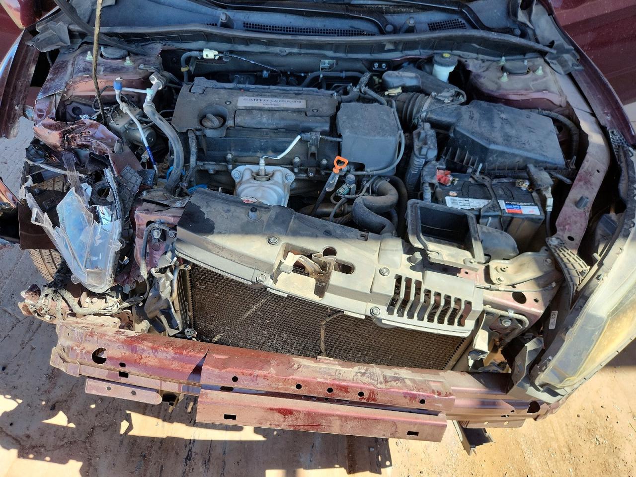 2015 Honda Accord Lx Burgundy vin: 1HGCR2F30FA227919
