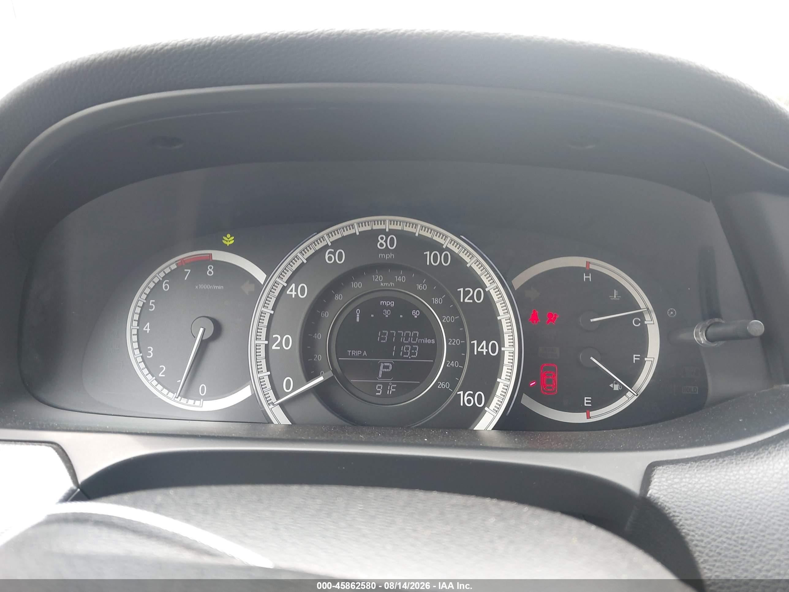 2015 Honda Accord Lx Серый vin: 1HGCR2F30FA235499