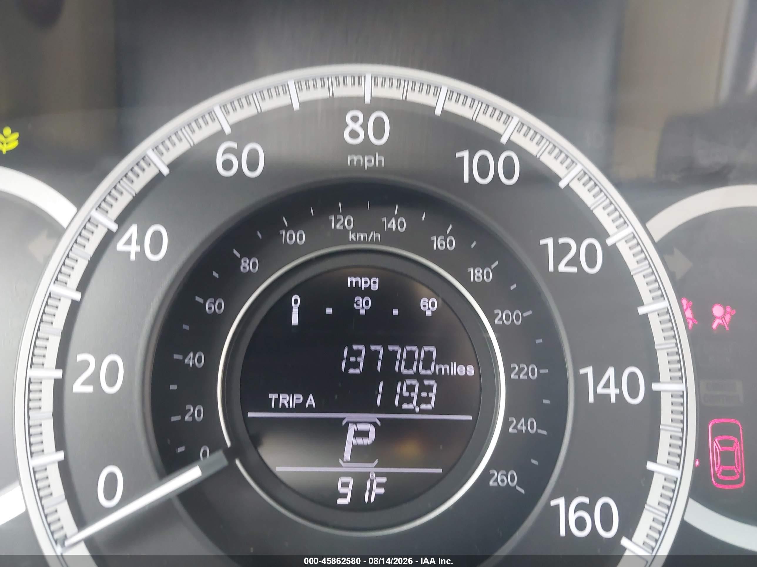 2015 Honda Accord Lx Серый vin: 1HGCR2F30FA235499
