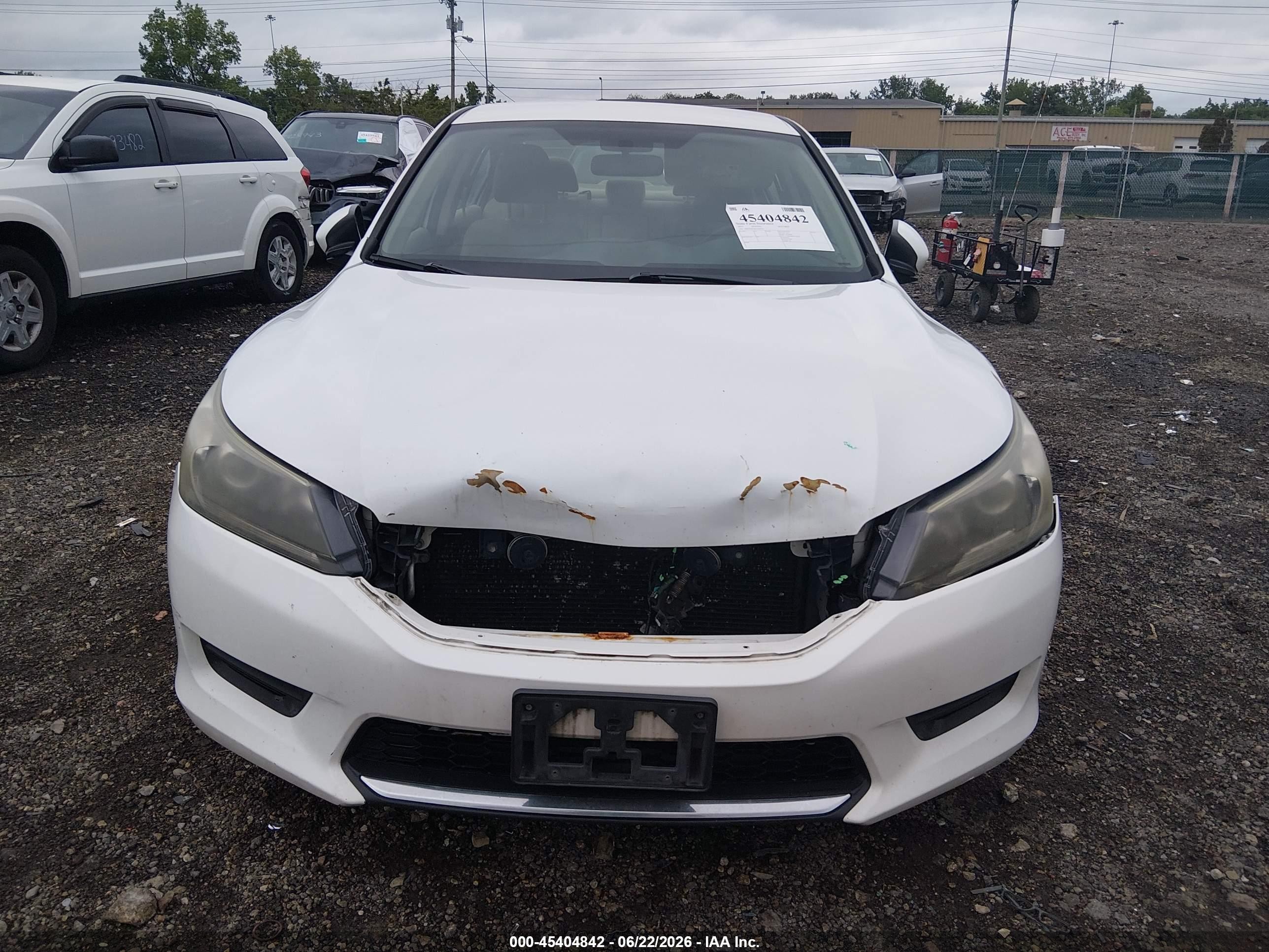 2015 Honda Accord Lx White vin: 1HGCR2F30FA250214