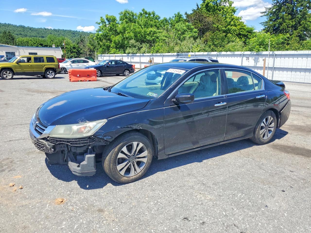 2015 Honda Accord Lx Black vin: 1HGCR2F30FA259429