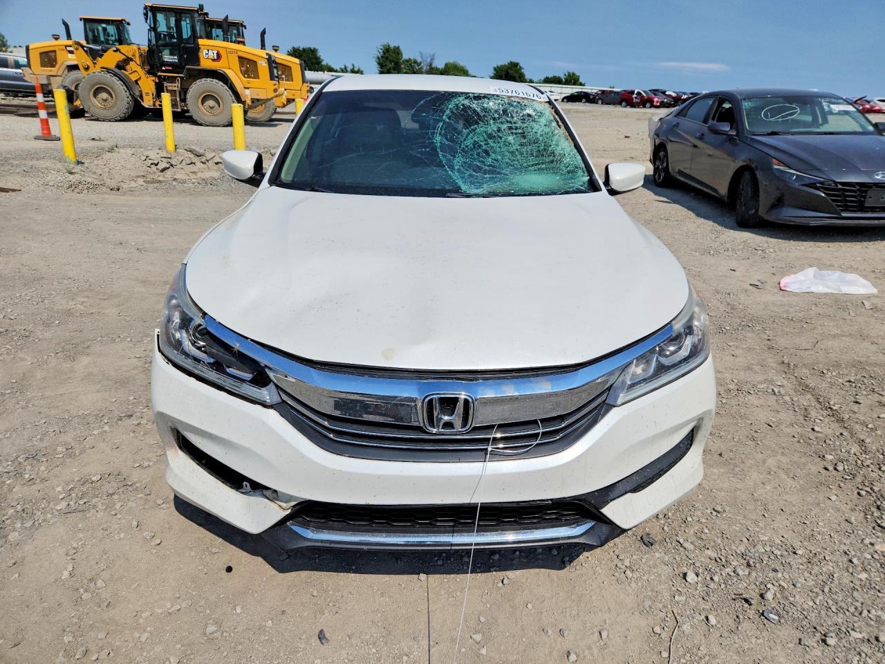 2016 Honda Accord Lx White vin: 1HGCR2F30GA003616