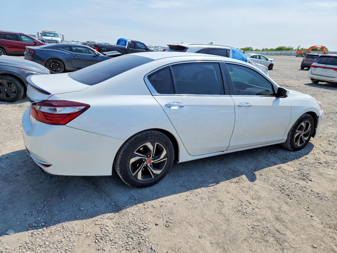 2016 Honda Accord Lx White vin: 1HGCR2F30GA003616