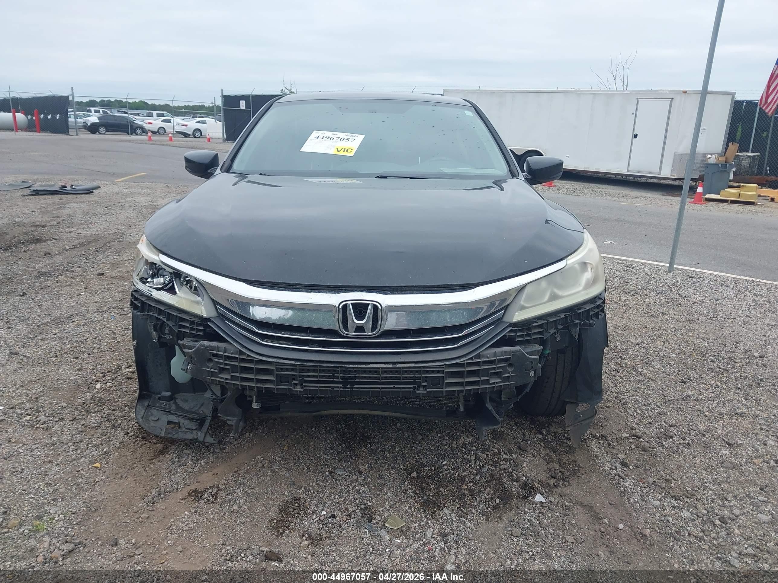 2016 Honda Accord Lx Black vin: 1HGCR2F30GA042030