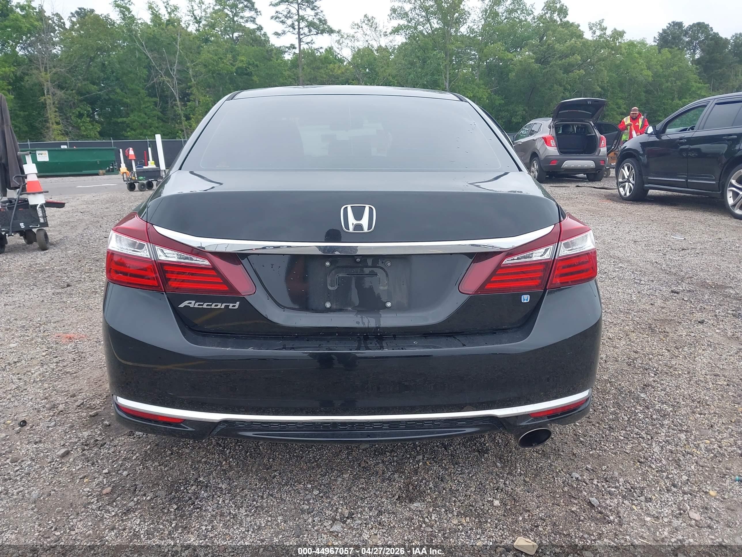 2016 Honda Accord Lx Black vin: 1HGCR2F30GA042030