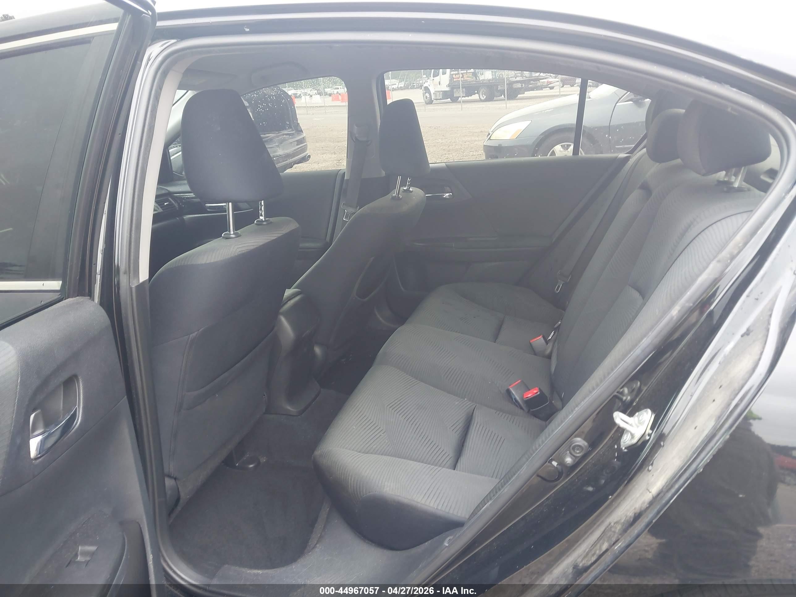 2016 Honda Accord Lx Black vin: 1HGCR2F30GA042030